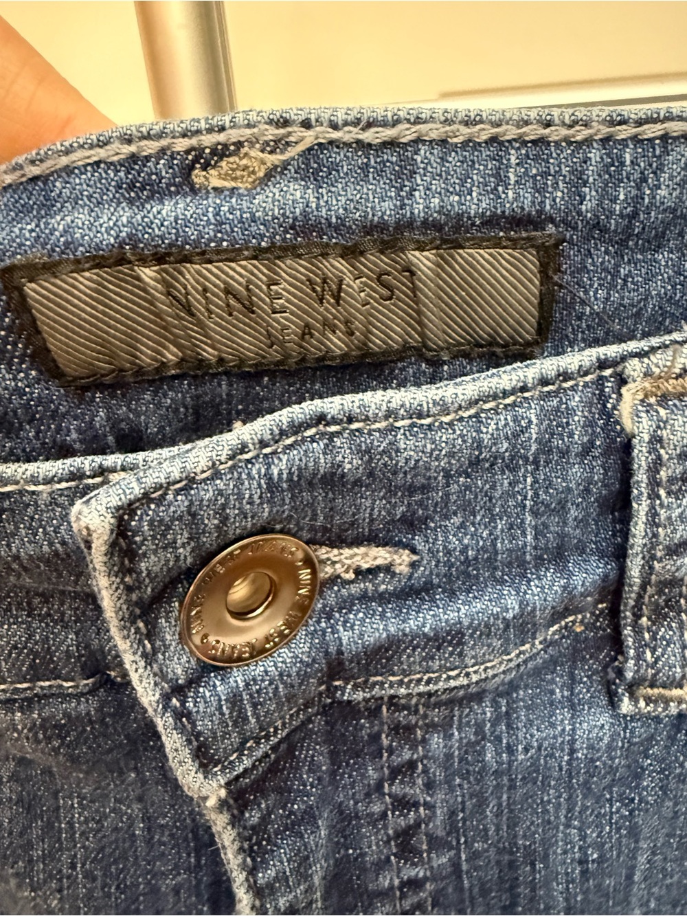 Nine West Women's Blue Straight-Leg Jeans - Picture 5 of 10